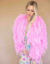 Barbie - Feather Jacket in Pink - Le NUAGE Luxe