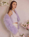 Lola - Crop Jacket in Lavender Fog - Le NUAGE Luxe