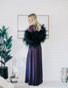 Daphne - Feather Cape in Black - Le NUAGE Luxe