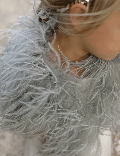 Baby Blaire - Kids Feather Bolero - Le NUAGE Luxe