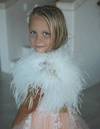 Baby Blaire - Kids Feather Bolero - Limited Edition in Snow - Le NUAGE Luxe