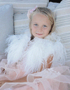 Baby Blaire - Kids Feather Bolero - Limited Edition in Snow - Le NUAGE Luxe