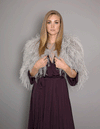 Blair Deluxe - Feather Jacket in Ash - Le NUAGE Luxe