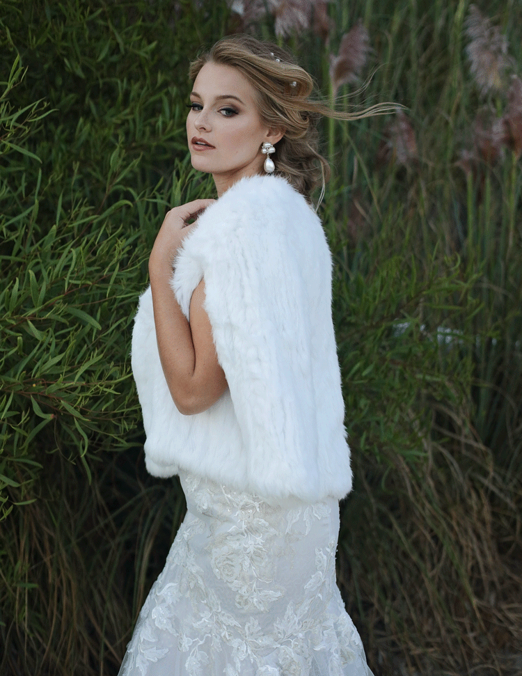 Chamonix Fur Cape - Limited Edition Rhinestone Collection in