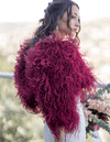 Blair Deluxe - Feather Jacket in Merlot - Le NUAGE Luxe