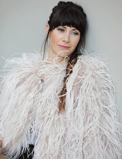 Featherly - Feather Jacket in Blush - Le NUAGE Luxe