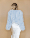 Lola - Crop Jacket in Baby Blue - Le NUAGE Luxe