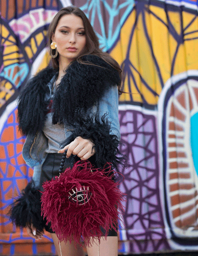 Nuage - Limited Edition Feather Tote in Vine - Le NUAGE Luxe