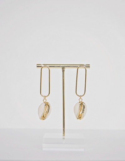 Nuage Ocean - Leilani Cowrie Loop Earring - Le NUAGE Luxe