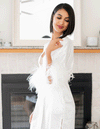That's Vogue Silk Robe - White - Le NUAGE Luxe