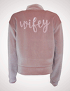 Wifey - Velvet Jacket in Blush - Le NUAGE Luxe