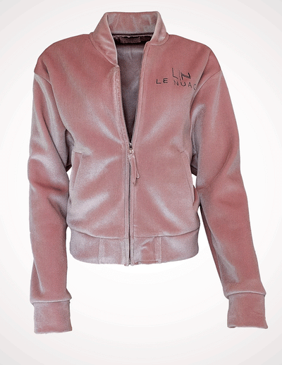 Wifey - Velvet Jacket in Blush - Le NUAGE Luxe